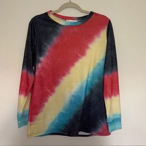 TIE DYE LONG SLEEVE SHIRT